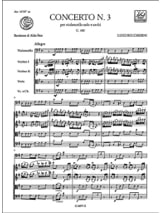 Concerto n° 3 Cello, sol maggiore G. 480 - BOCCHERINI - Partition